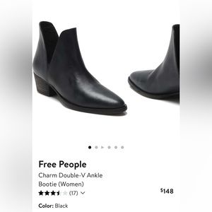 Free PeopleCharm Double V Ankle Bootie